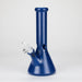 Karma | 9" Beaker Lightning Plated Glass Bong Glass Bong Maq Distributors Blue