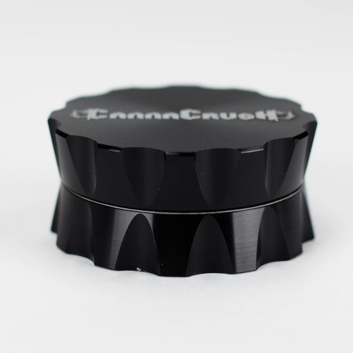 CanaCrush | Grooved 2" 2-Piece Grinder Regular Grinder Maq Distributors Black