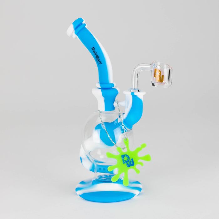 Dabware | Silicone Rig Platinum Global Incycler Rig (Blue/White) Resin · Silicone Rig Maq Distributors