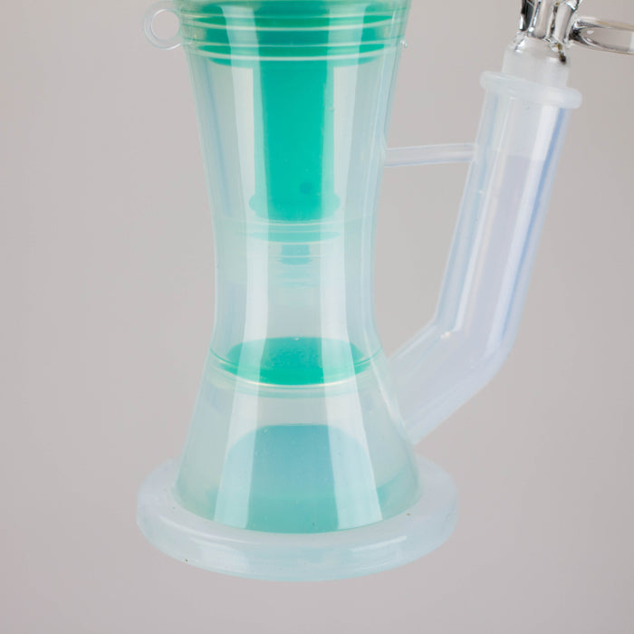 Dabware | Silicone Bubbler Platinum 10" Double Perc (Green) Resin · Silicone · Plastic Bong Maq Distributors