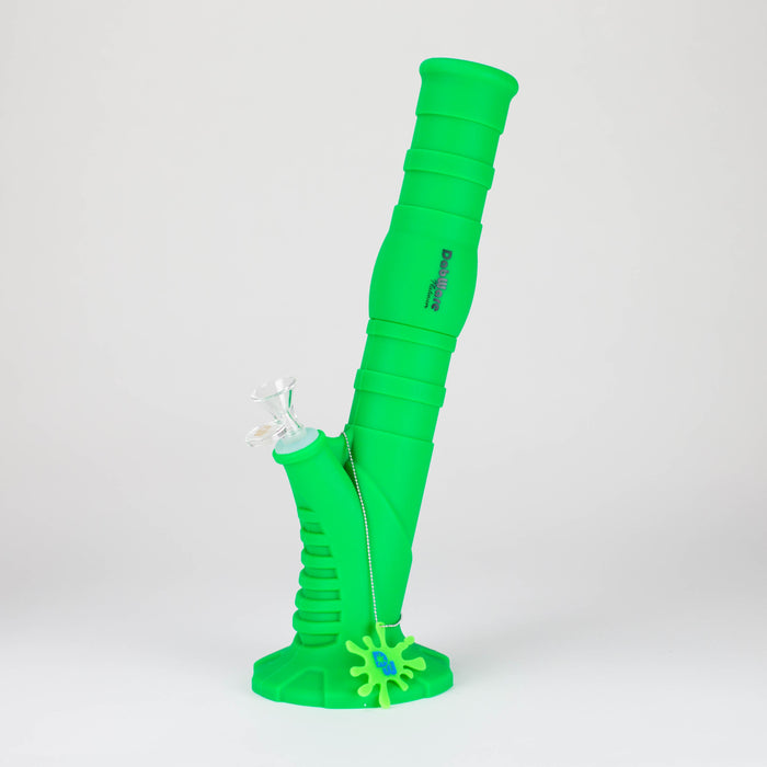 Dabware | Silicone Bong Platinum 14" Straight Shooter Resin · Silicone · Plastic Bong Maq Distributors Green