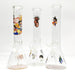 12" 44mm Tube 4mm Cartoon Design Beaker Bong Glass Bong Super Supplys Inc