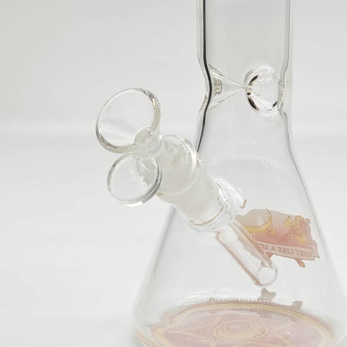 12" 44mm Tube 4mm Cartoon Design Beaker Bong Glass Bong Super Supplys Inc