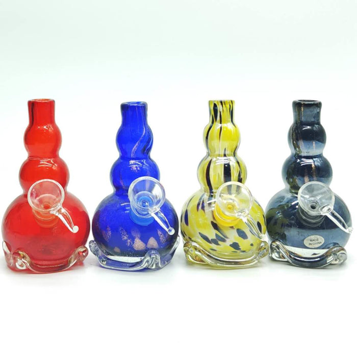 5 " Soft Glass Bongs Assorted Colors Glass Bong Super Supplys Inc