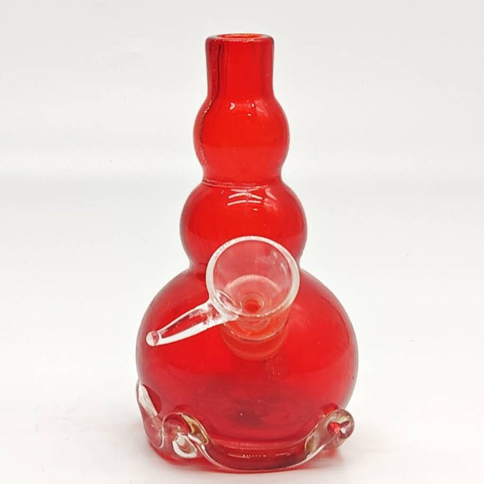 5 " Soft Glass Bongs Assorted Colors Glass Bong Super Supplys Inc Red