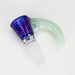 Shine Glassworks | 14mm 3 Hole Dichroic Bowl with coloured Horn - Made in Canada Bowl · Popper Smoking Cat Distribution Purple & Light Green