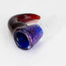 Shine Glassworks | 14mm 3 Hole Dichroic Bowl with coloured Horn - Made in Canada Bowl · Popper Smoking Cat Distribution