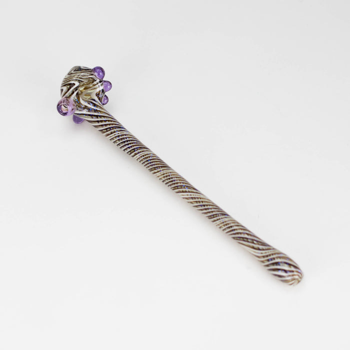 Shine Glassworks | Footlong Dichro Vackstack Hash Pipe - Made in Canada Glass Pipe Smoking Cat Distribution Brown