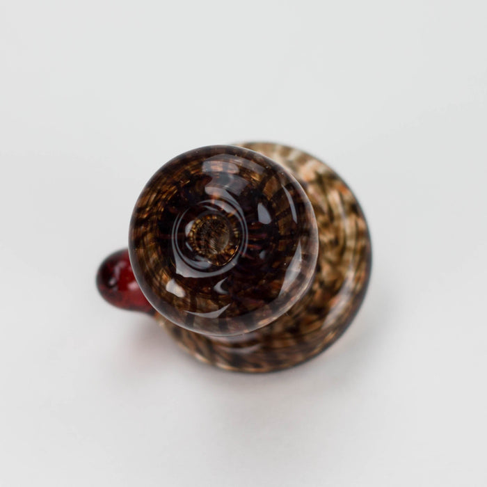 Shine Glassworks | Large Latticino Directional Carb Cap - Made in Canada Cap · Dabber · Insert · Clip · Nail Smoking Cat Distribution