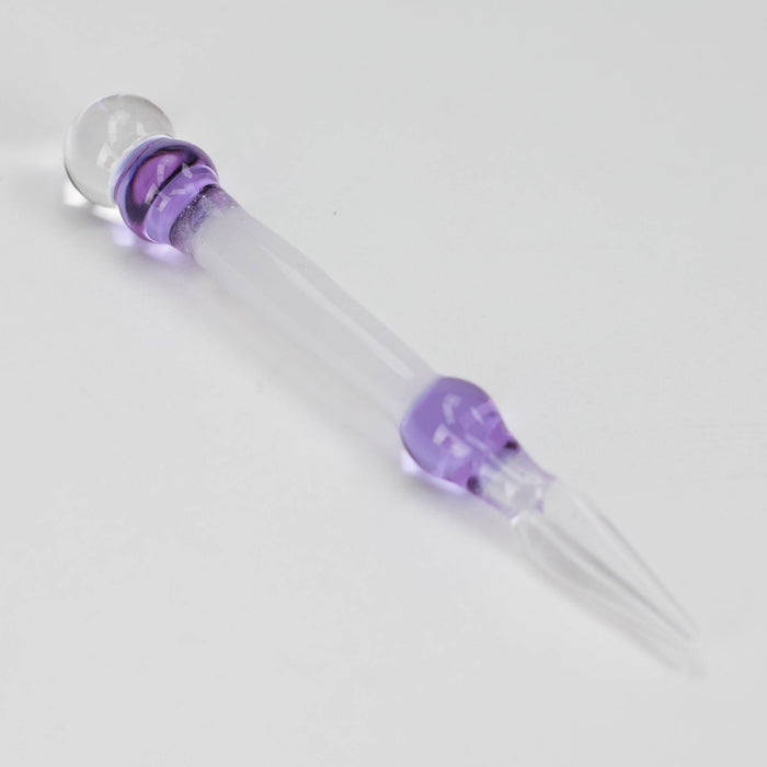 Shine glassworks | Glow in the dark Dabber with Small opal-Made In Canada Cap · Dabber · Insert · Clip · Nail Smoking Cat Distribution Purple