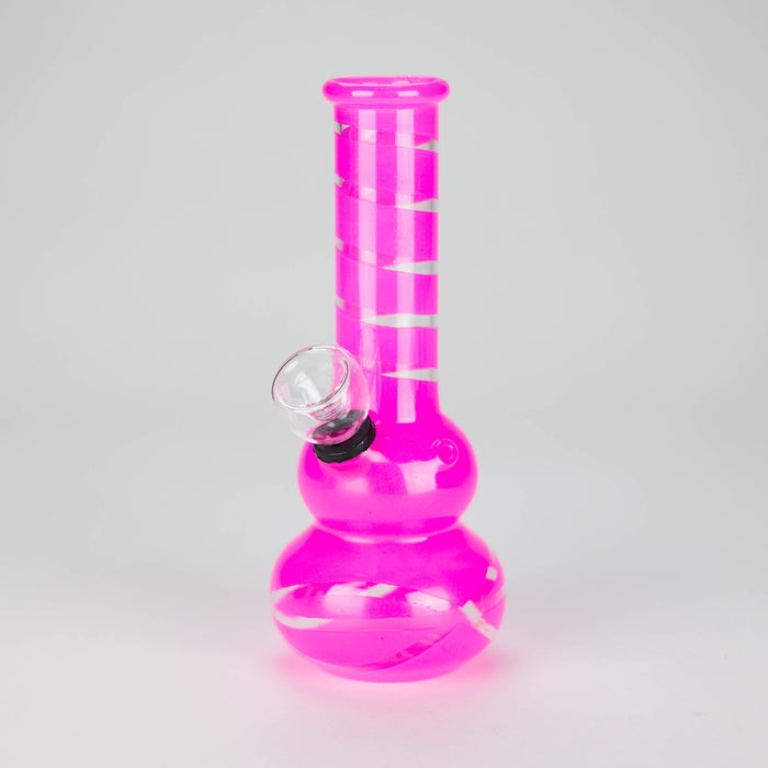 6" PGB Water Pipe Glass Bong JJ Distribution Pink
