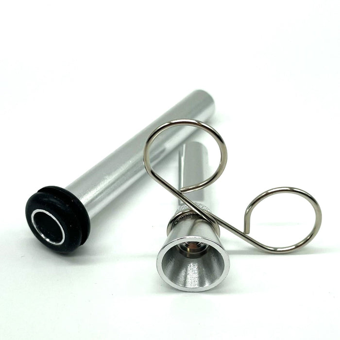 Metal Bowl Slide 3" with Pinch and Rubber Grommet [PIP900] Downstem · Bowlstem NIBO Distribution