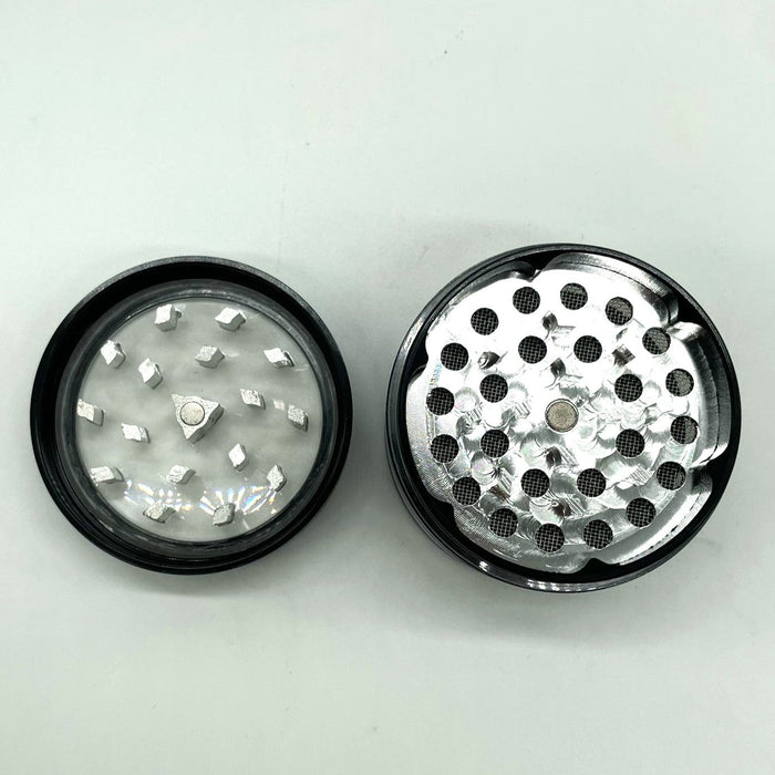 Seethrough Aluminum 53mm Grinder 4 Part-Assorted Color [GRI128] Regular Grinder NIBO Distribution