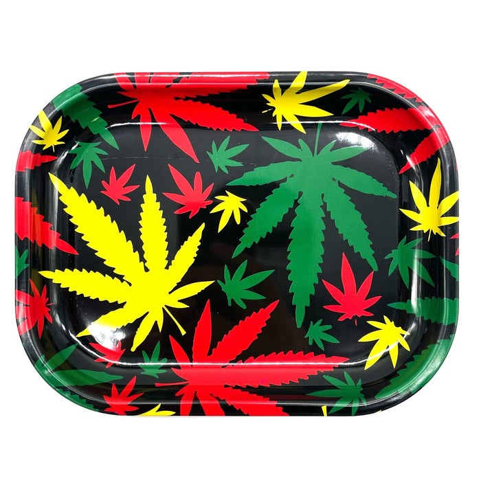 Rolling Tray Mini Hemp Design Assorted [CTN606] Tray NIBO Distribution