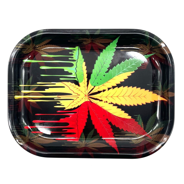 Rolling Tray Mini Hemp Design Assorted [CTN606] Tray NIBO Distribution
