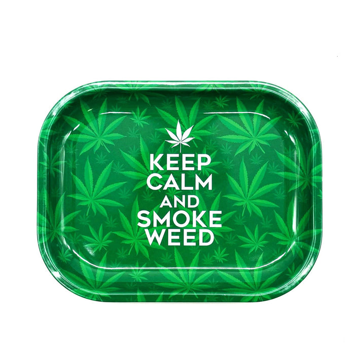 Rolling Tray Mini Hemp Design Assorted [CTN606] Tray NIBO Distribution