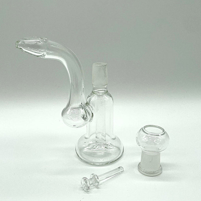 Oil Bubbler Clear Water Pipe 4inch [PIP619] Glass Rig NIBO Distribution