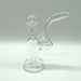 Oil Bubbler Clear Water Pipe 4inch [PIP619] Glass Rig NIBO Distribution