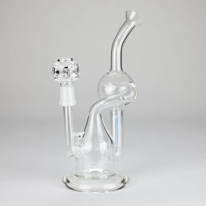Pure Glass | 8" Infinity Recycler 2 - Flower and Dab Glass Rig PINNACLE DISTRIBUTORS INC.