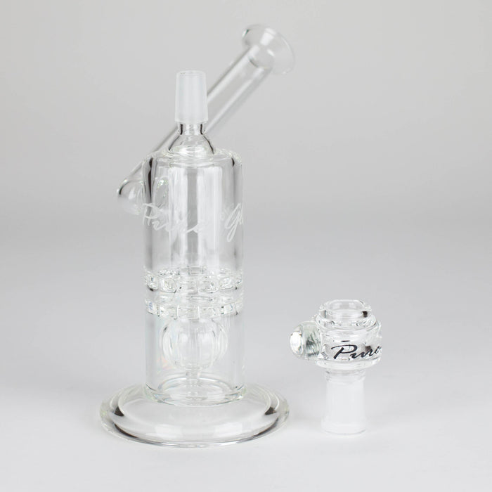 Pure Glass | 7" Mini Torus - Male 14mm Glass Rig PINNACLE DISTRIBUTORS INC.