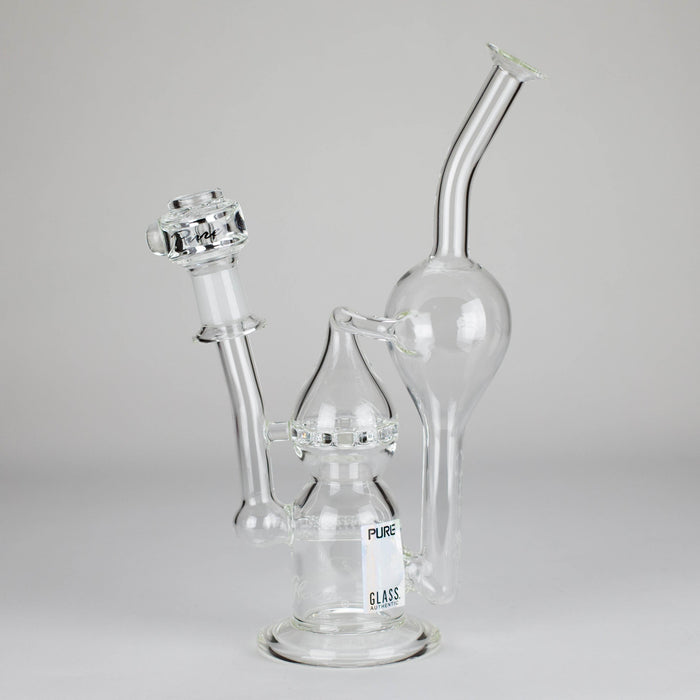 Pure Glass | 12" Infinity Recycler - Flower and Dab Glass Rig PINNACLE DISTRIBUTORS INC.