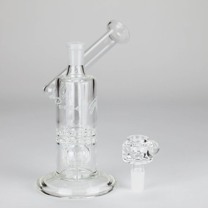 Pure Glass | 7" Mini Torus - Female 14mm Glass Bong PINNACLE DISTRIBUTORS INC.