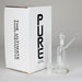 Pure Glass | 6.5" Solaris 10mm Bubbler Clear Glass Rig PINNACLE DISTRIBUTORS INC.