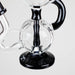 10" Dab Rig Recycler M14 - Black and Clear Glass Rig PINNACLE DISTRIBUTORS INC.