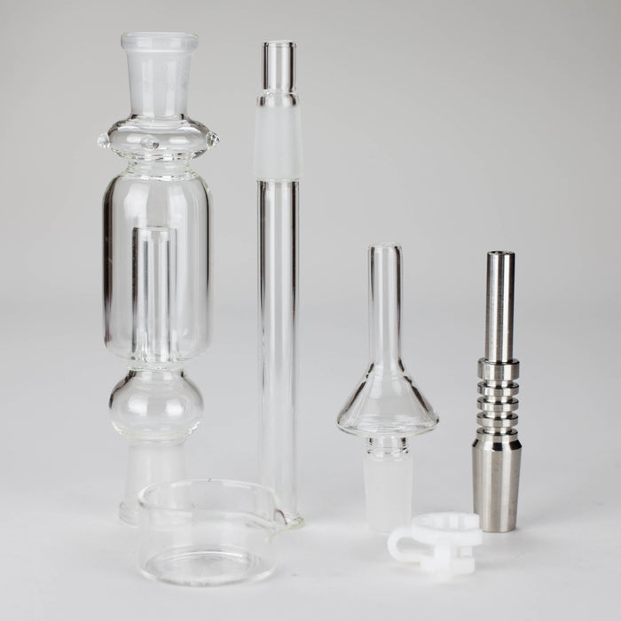 6" 14mm Nectar Collector Set + Dish Nectar Collector PINNACLE DISTRIBUTORS INC.