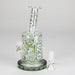 7" Color accented Glass Bong With Perc- 420 Special Edition Glass Bong 777 Smoke