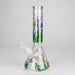 Z10" Glow in the dark Glass Bong With Mushroom Design Glass Bong 777 Smoke