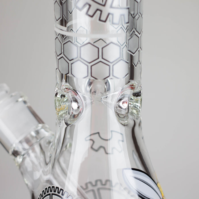 Z14" 7 mm Glass Bong With Cartoon Bee Design Glass Bong 777 Smoke