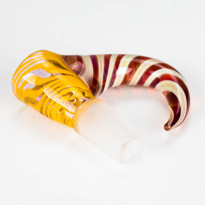 Shine Glassworks | 14mm 3 Hole Vacstack Bowl with Horn - Made in Canada Bowl · Banger · Oil Burner Smoking Cat Distribution