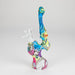 7" Single chamber graphic silicone bubbler-Assorted Silicone Pipe ONE