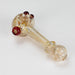 Shine Glassworks | Frit Maria Pipe - Made in Canada Glass Pipe Smoking Cat Distribution Clear with Red accents