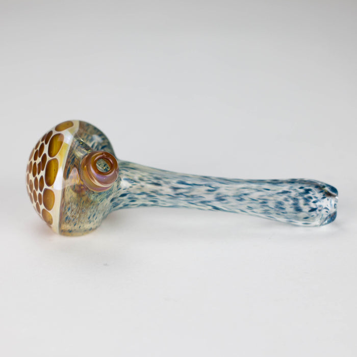 Shine Glassworks | Frit Honeycomb Pipe - Made in Canada Glass Pipe Smoking Cat Distribution