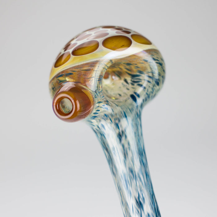 Shine Glassworks | Frit Honeycomb Pipe - Made in Canada Glass Pipe Smoking Cat Distribution