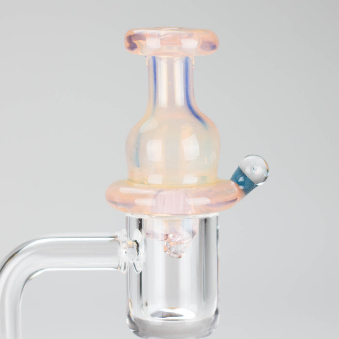 Shine Glassworks | Fume Coloured Carb Cap with Micro Opal - Made in Canada Cap · Dabber · Insert · Clip · Nail Smoking Cat Distribution Yellow