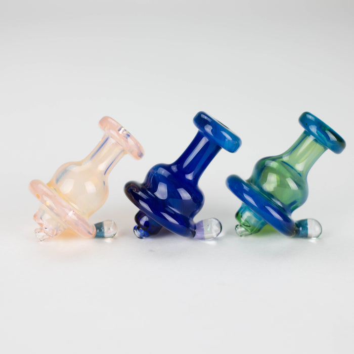 Shine Glassworks | Fume Coloured Carb Cap with Micro Opal - Made in Canada Cap · Dabber · Insert · Clip · Nail Smoking Cat Distribution