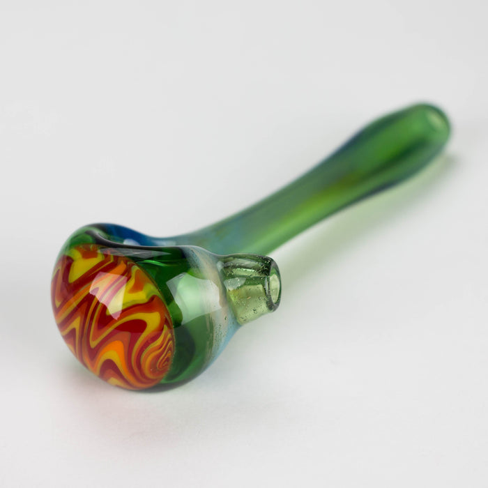 Shine Glassworks | Fume Coloured Pipe with Reverse Axis Bowl - Made in Canada Glass Pipe Smoking Cat Distribution