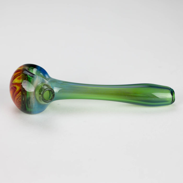 Shine Glassworks | Fume Coloured Pipe with Reverse Axis Bowl - Made in Canada Glass Pipe Smoking Cat Distribution