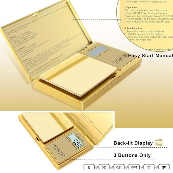 Fuzion Digital Pocket Scale, 200g x 0.01g Scale Super Supplys Inc