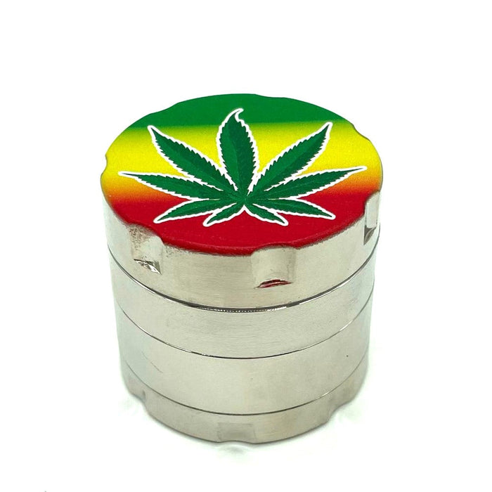 Rasta Leaf Grinder 4parts 40*42mm [GRI152] Regular Grinder NIBO Distribution