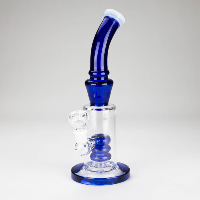 10" Bent Neck Glass Bong – Water Diffuser (Color May Vary) Glass Bong Bongzie Smokes