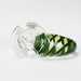 Shine Glassworks | 14mm 3 Hole Clear Bowl with Horn - Made in Canada Bowl · Banger · Oil Burner Smoking Cat Distribution