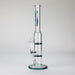 Ganjavibes | 11" Double Honeycomb Percolator Glass Bong Glass Bong Maple Craft Inc Teal
