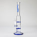 Ganjavibes | 11" Double Honeycomb Percolator Glass Bong Glass Bong Maple Craft Inc Blue