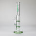 Ganjavibes | 11" Double Honeycomb Percolator Glass Bong Glass Bong Maple Craft Inc Green
