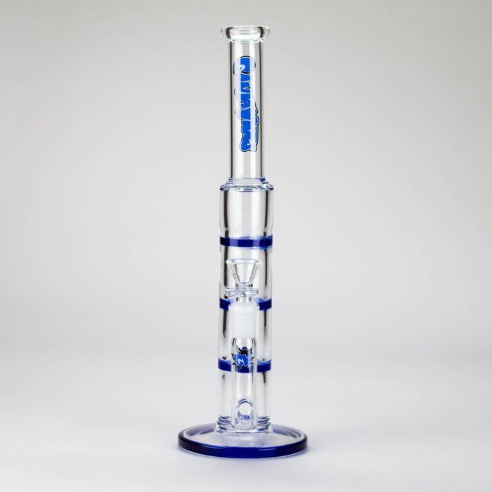 Ganjavibes | 11" Triple Honeycomb Percolator Glass Bong Glass Bong Maple Craft Inc