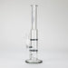 Ganjavibes | 11" Double Honeycomb Percolator Glass Bong Glass Bong Maple Craft Inc Grey